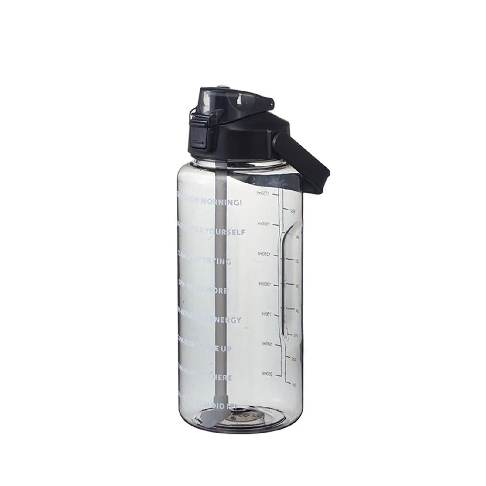 2 Liters Water Bottle Cups Time Marker Reusable Outdoors Sports