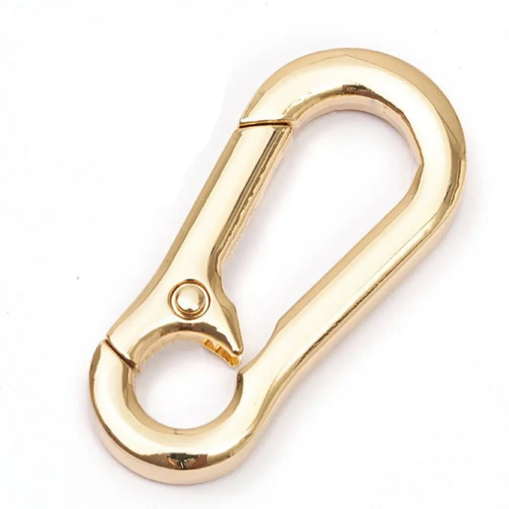 Men Hanging Buckle Anti-lost Gift Car Decoration Couple Key Chain Keyring Stainless Steel Gourd Buckle Metal Keychain Zpaxo gold
