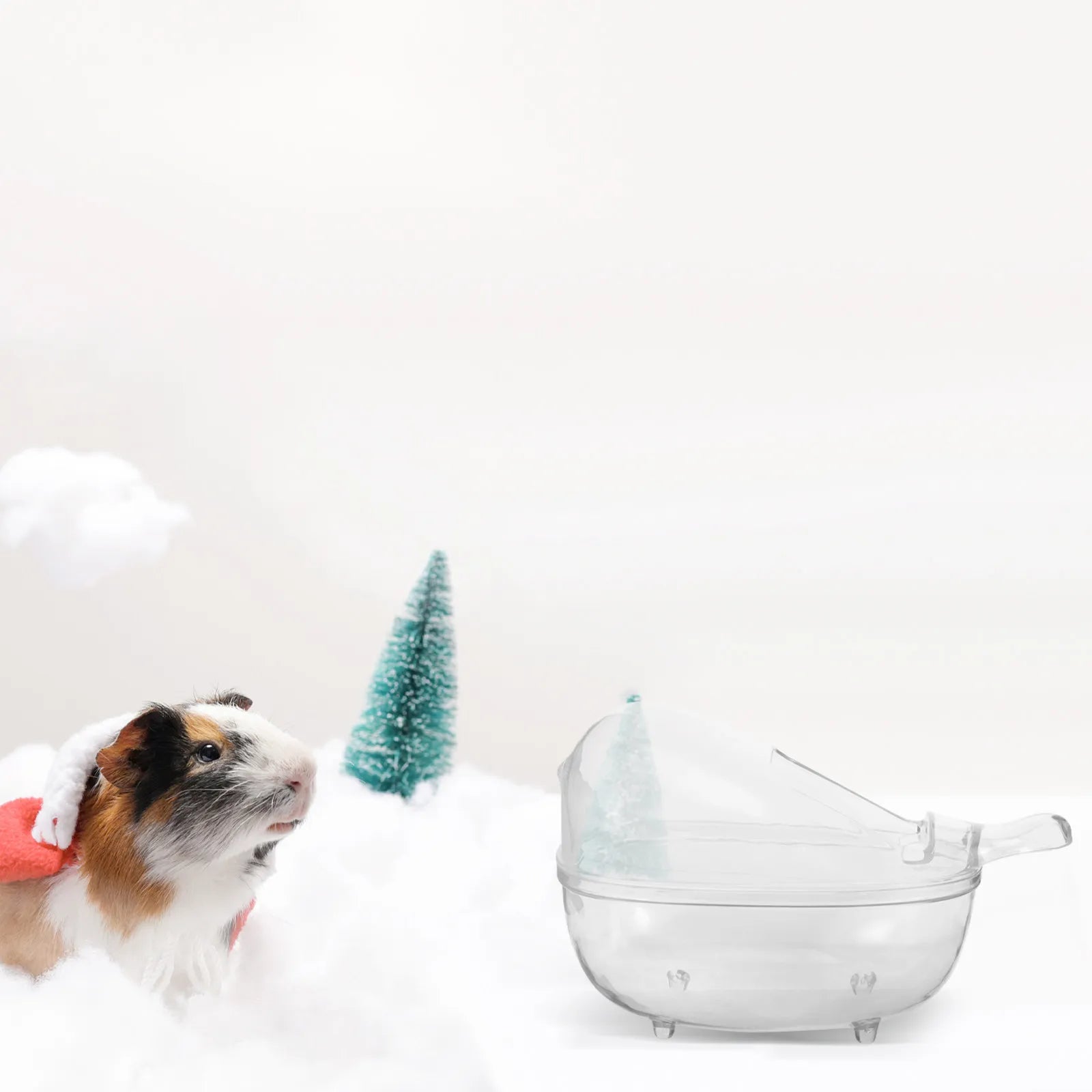 Hamster Sand Bath Box Deepened Container Small Pet Bathtub Sauna Room