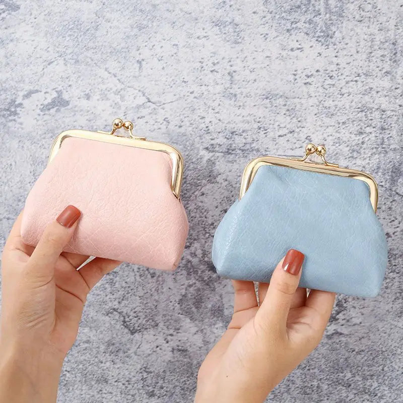Retro Buckle Candy Color Coin Purse – Women's Short Wallet Women's Coin Purse Zpaxo