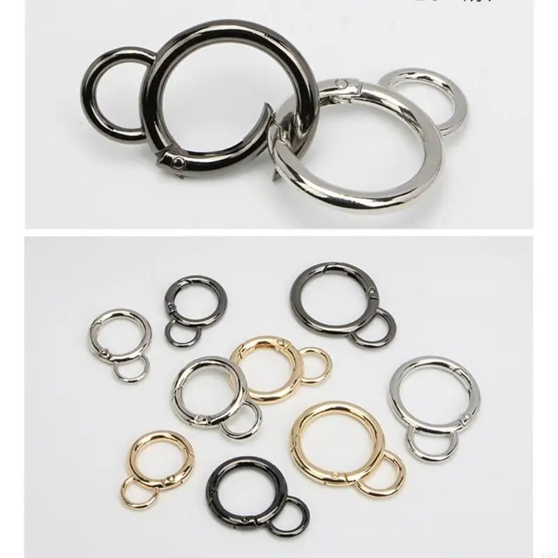 Small Carabiner Hook Metal Spring Clip Keychain Handbag Strap Jewelry