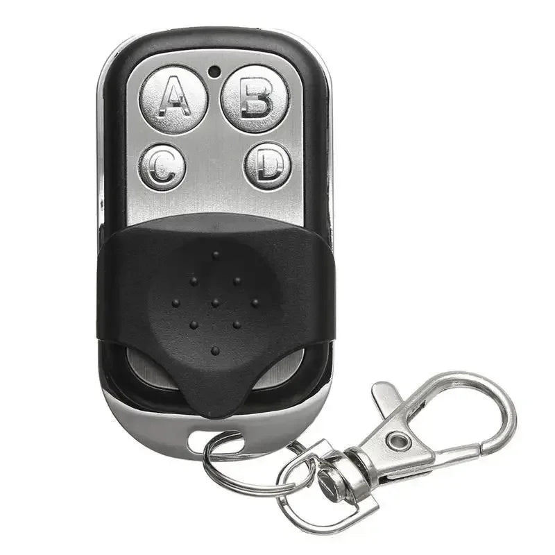 Metal Push Button Remote Control Transmitter ABCD Lock Unlock 4Button Zpaxo Black
