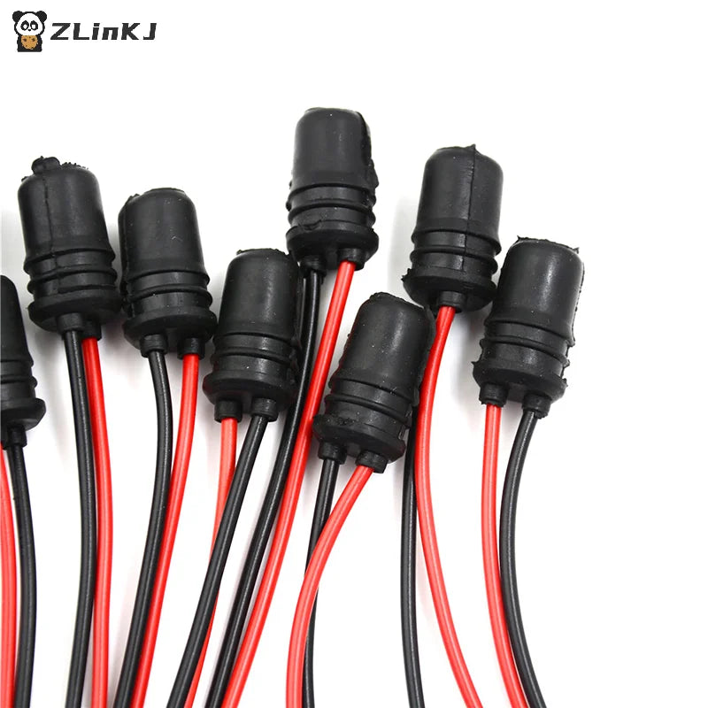 T10 Light Bulb Extension Socket Holder Soft Rubber Push-in Wedge Base Zpaxo