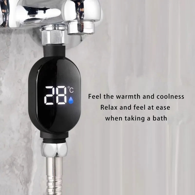 Bathroom Thermometer Electronic Thermometer Sauna Thermometer Shower Fixture Accessory Home Bathing Tool Fit Most Shower Hose Zpaxo