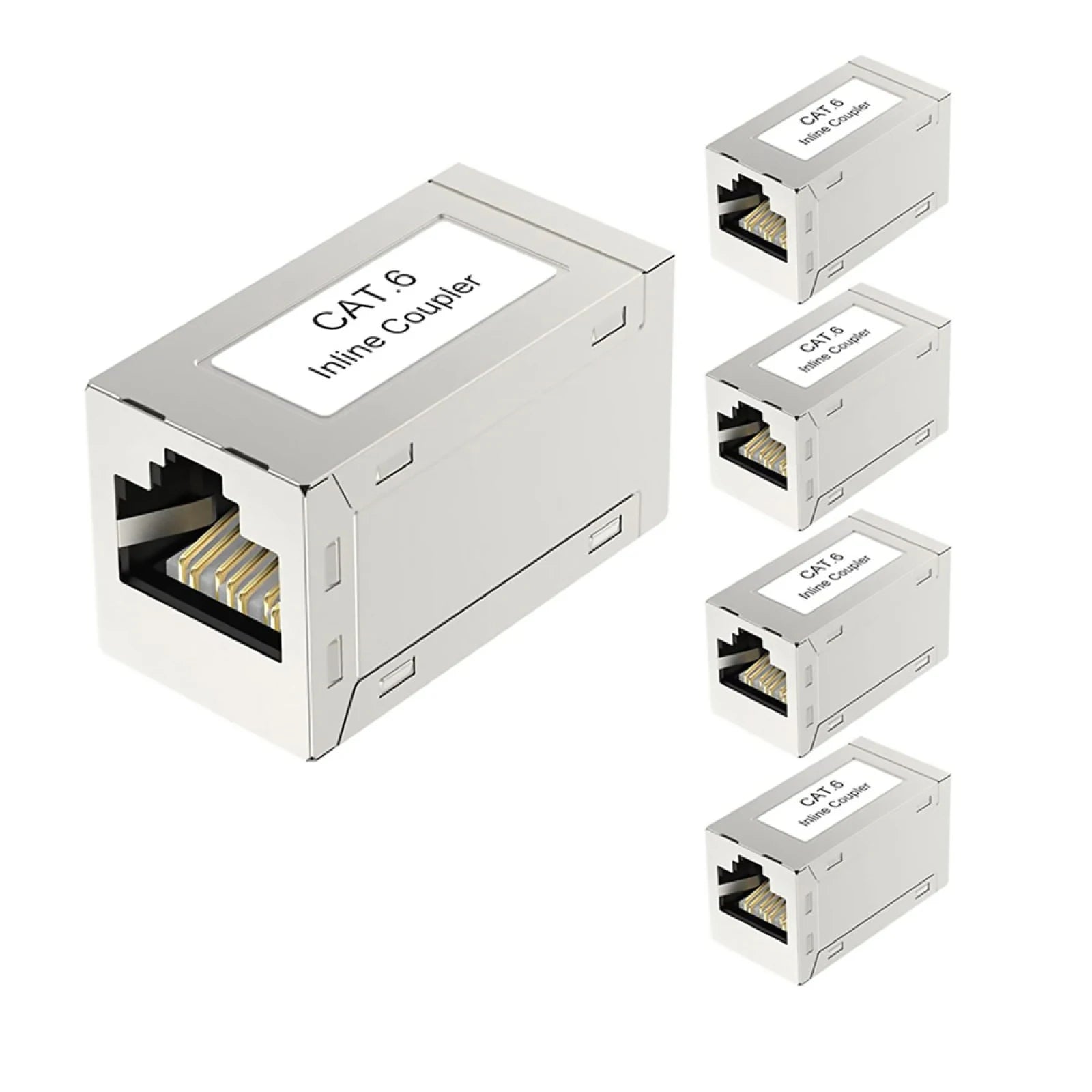 RJ45 Cat6 Coupler Shielded Ethernet Cable Extender Inline Poe Female