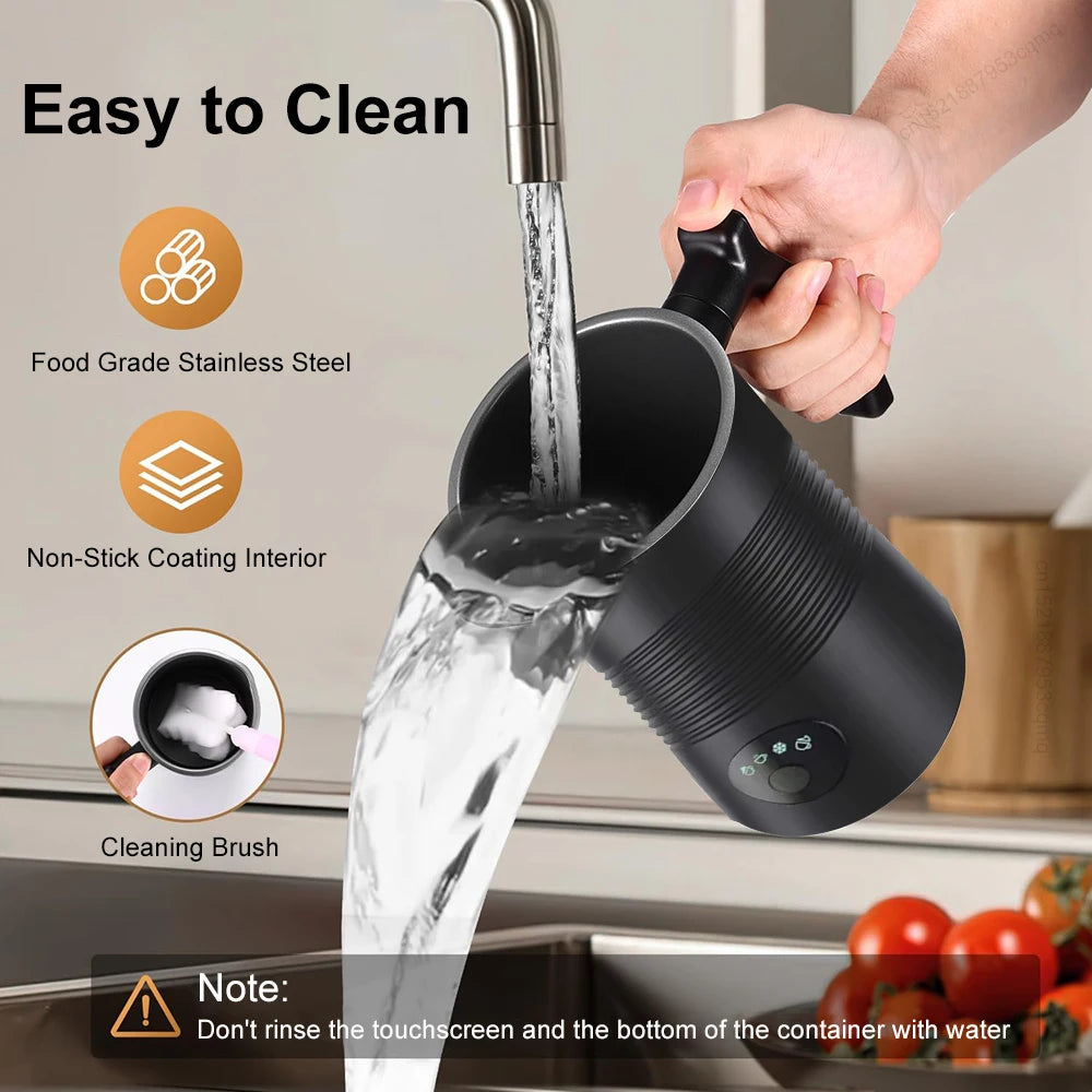 Electric Milk Frother Automatic Rotary Foamer Coffee Cappuccino Latte