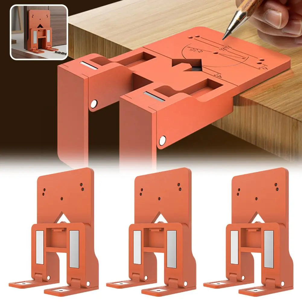 Magnetic Cabinet Hinge Jig – 35mm Door Fixing Plate Tool Woodworking Hinge Jig Zpaxo