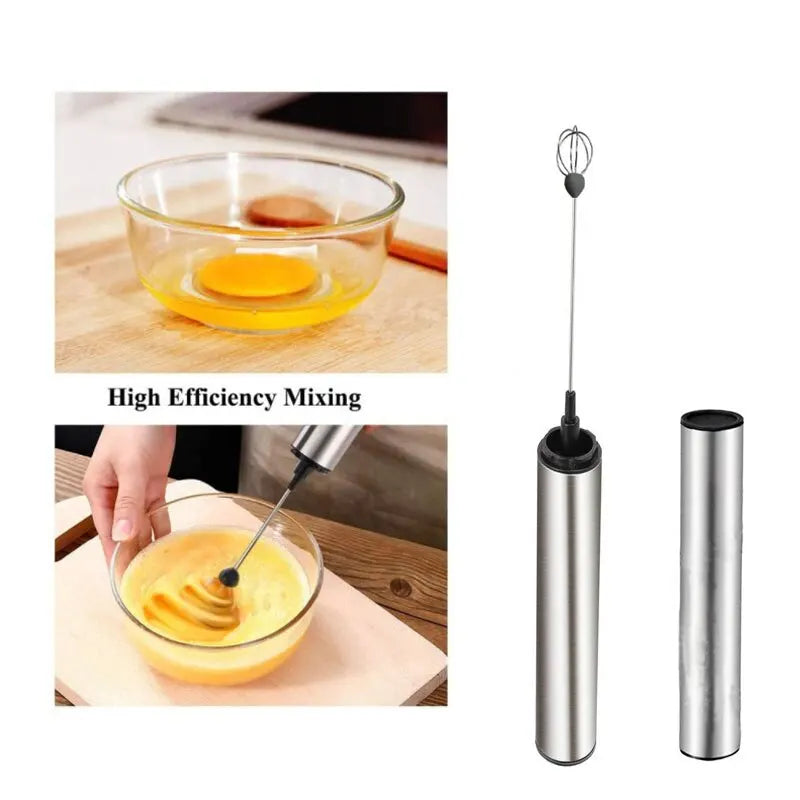 Portable Electric Milk Frother Mini USB Rechargeable Foam Maker Handheld Foamer High Speed Drink Mixer Coffee Blender Egg Beater Zpaxo