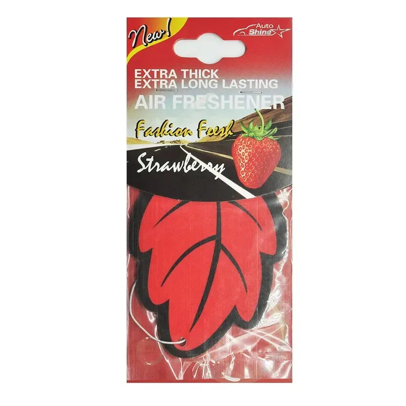 Leaf Hanging Car Air Freshener – Natural Scented Paper, 6 Scents