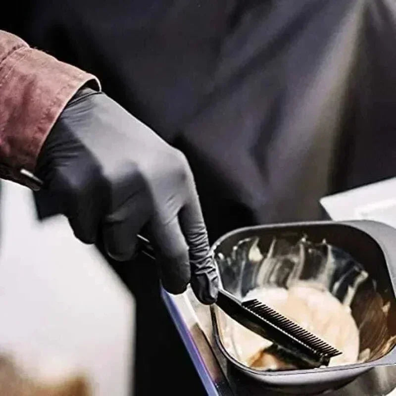 Black Xl Latex Gloves Pvc Gloves Disposable Nitrile Gloves Housework Cleaning Car Industry Gardening Cooking Tools Zpaxo
