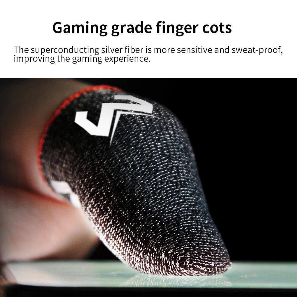 MEMO Gaming Finger Sleeve For PUBG Mobile Game Fingertips Cover Sweatproof Anti-slip Touch Screen Fingertip Thumb Finger Gloves Zpaxo