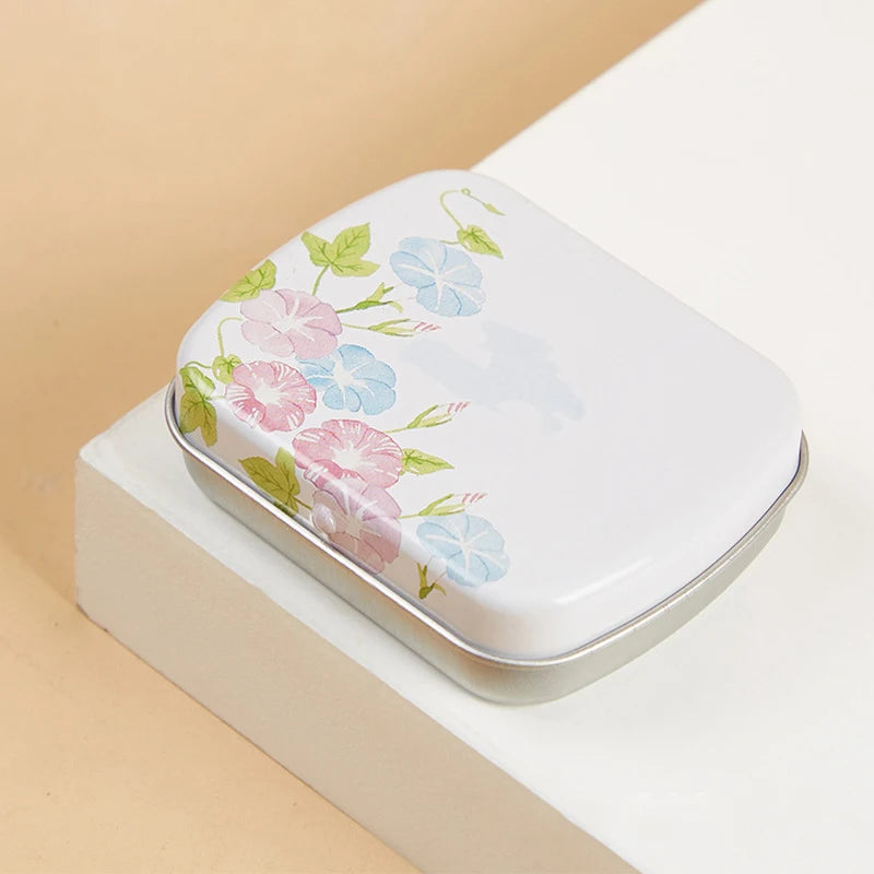 Mini Rectangular Metal Hinged Tin Box – Small Storage Container