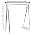 Foldable Clothes Drying Rack Stainless Steel Telescopic Garment Hanger Clothing Drying Rack for Balcony Travel Camping Bathroom Zpaxo White China Mainland