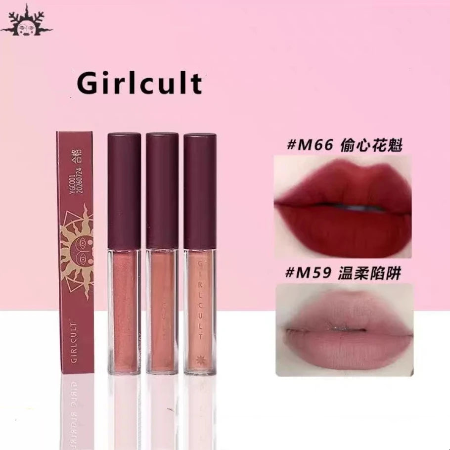 Girlcult Mini 500mg LIPSTICK Lip Cream Mud Travel Thin Matte Soft Zpaxo