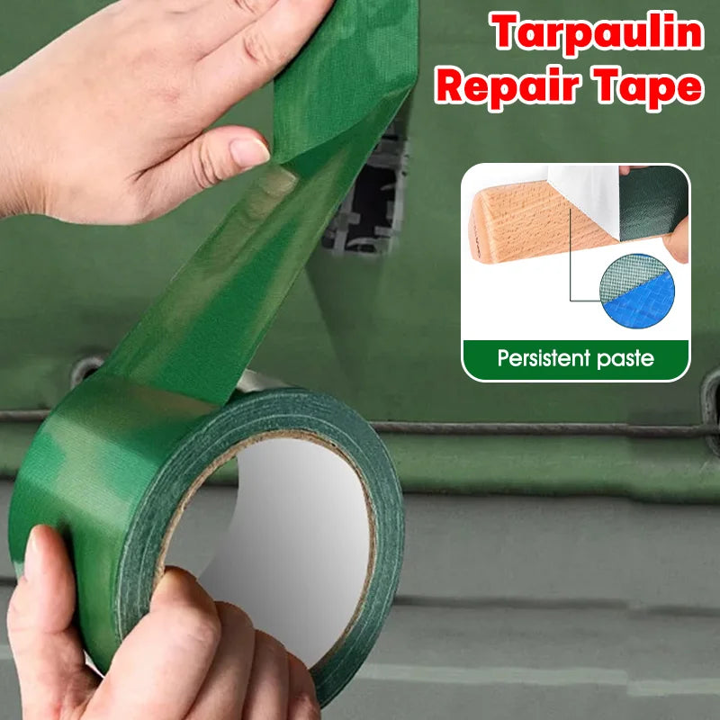 1roll 10M Tarpaulintent Repair Tape Strong Adhesive Waterproof Fabric