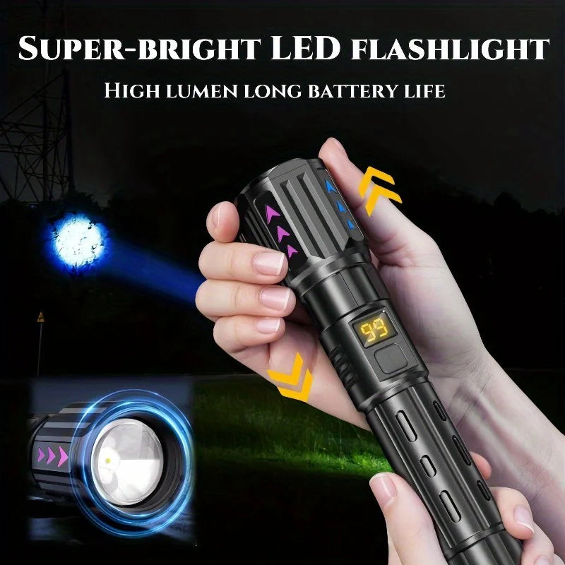 POCKETMAN 3800 Lumen LED Flashlight – USB-C Zoom Torch