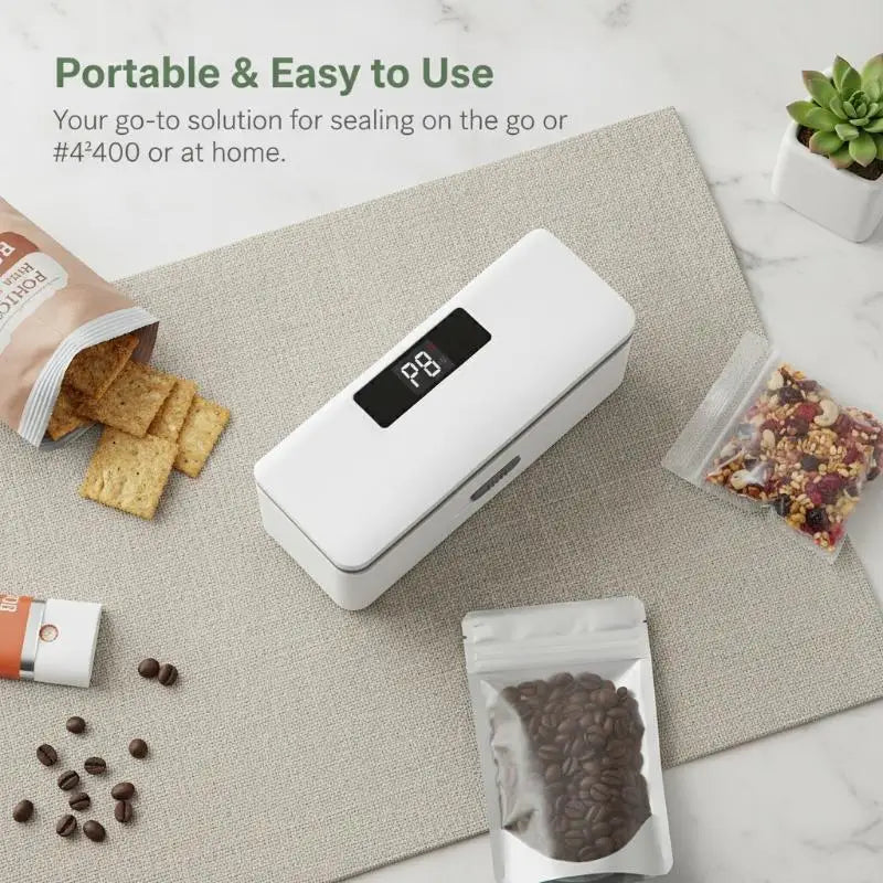Bag Sealer 1 Portable USB Rechargeable Heat Seal Machine Plastic Zpaxo