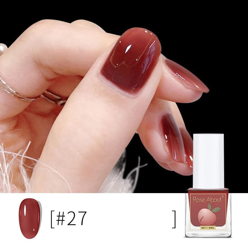 Water-based Peel-off Nail Polish No UV Lamp Needed Long-lasting