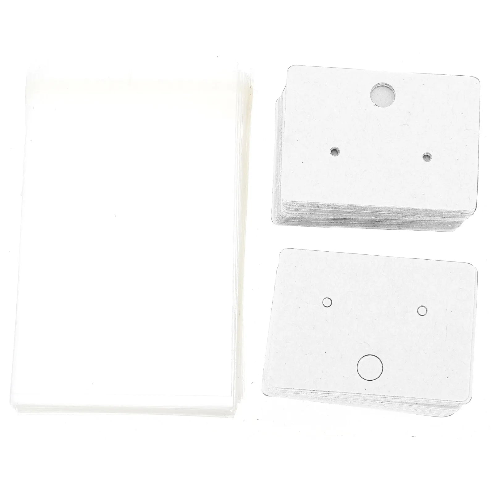 Jewelry Display Cards Earrings Thick Cardboard Rectangle Holders Opp
