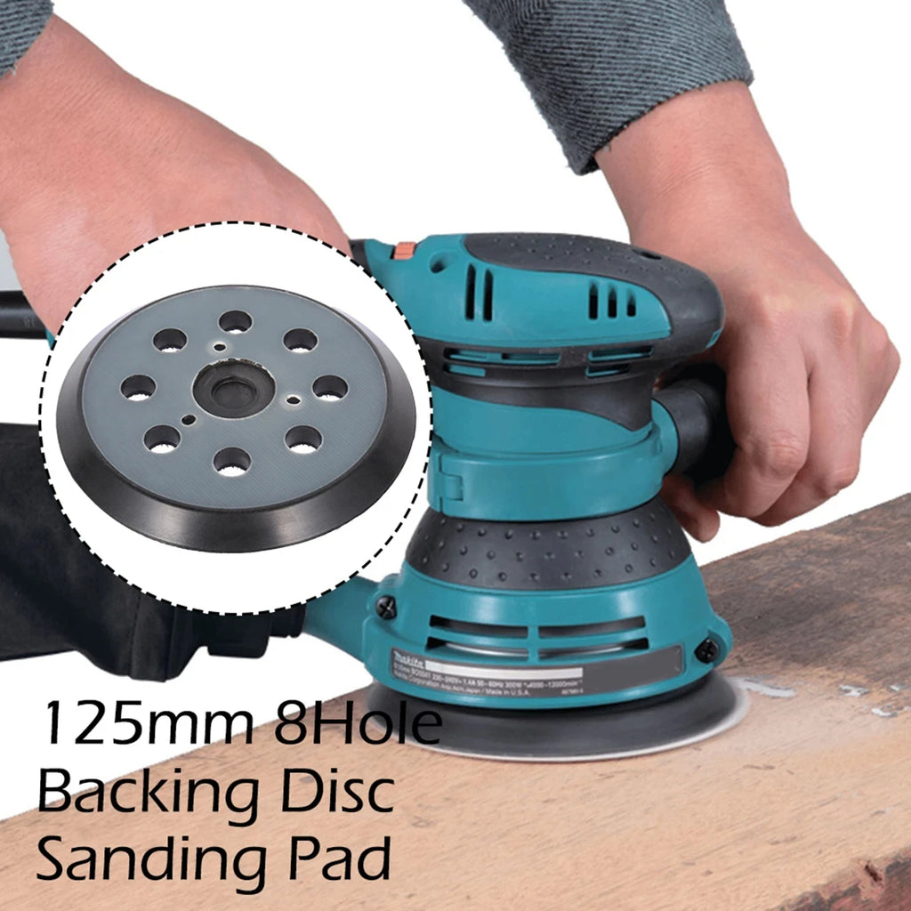 1-10PCS Sander Disk Discs 5Inch Hook & Loop Sander Backing Pad Replacement Sanding Pad Electric Makita For Random Orbital Sander Zpaxo