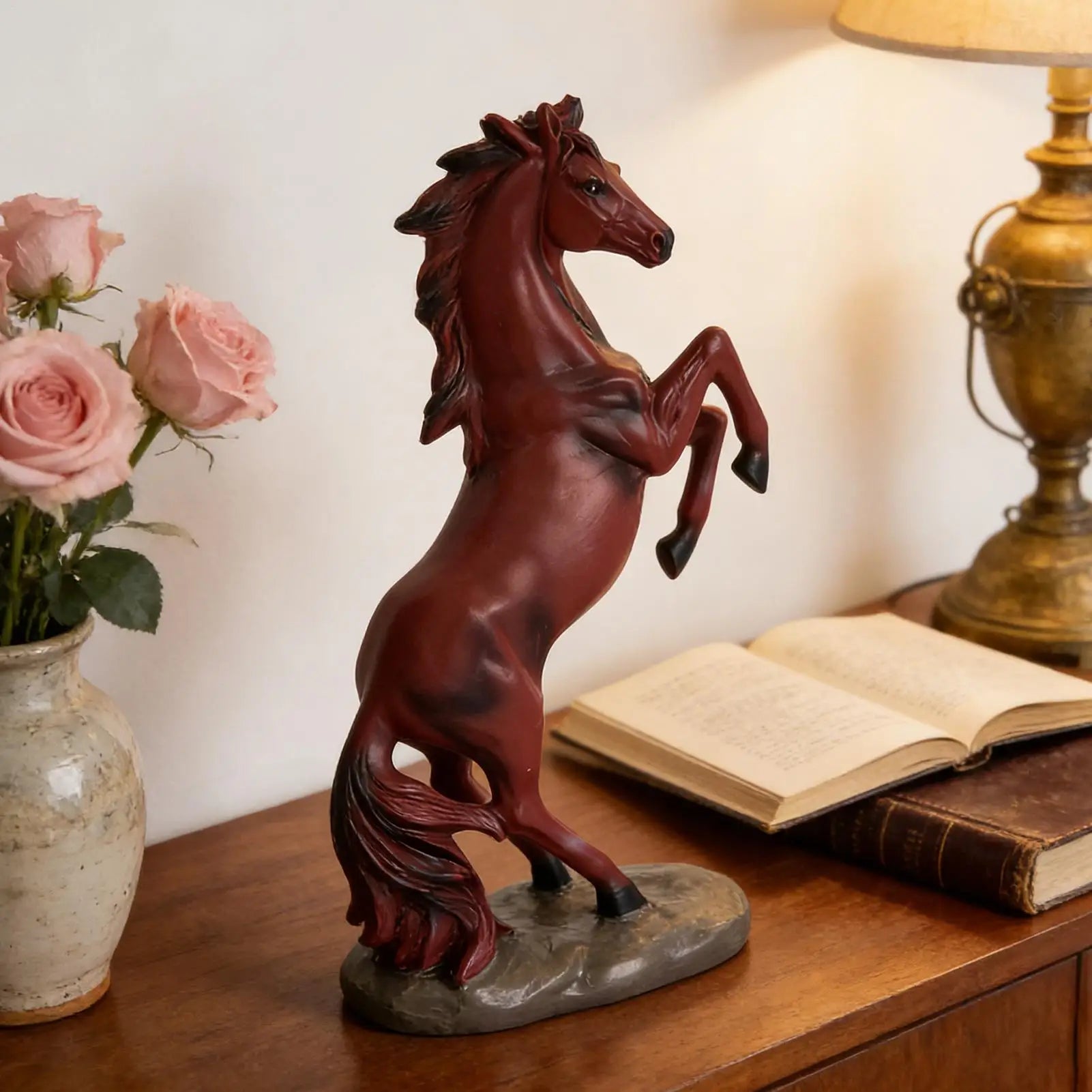 Horse Sculpture 2026 Chinese Year Collectible Figurines Red Decor