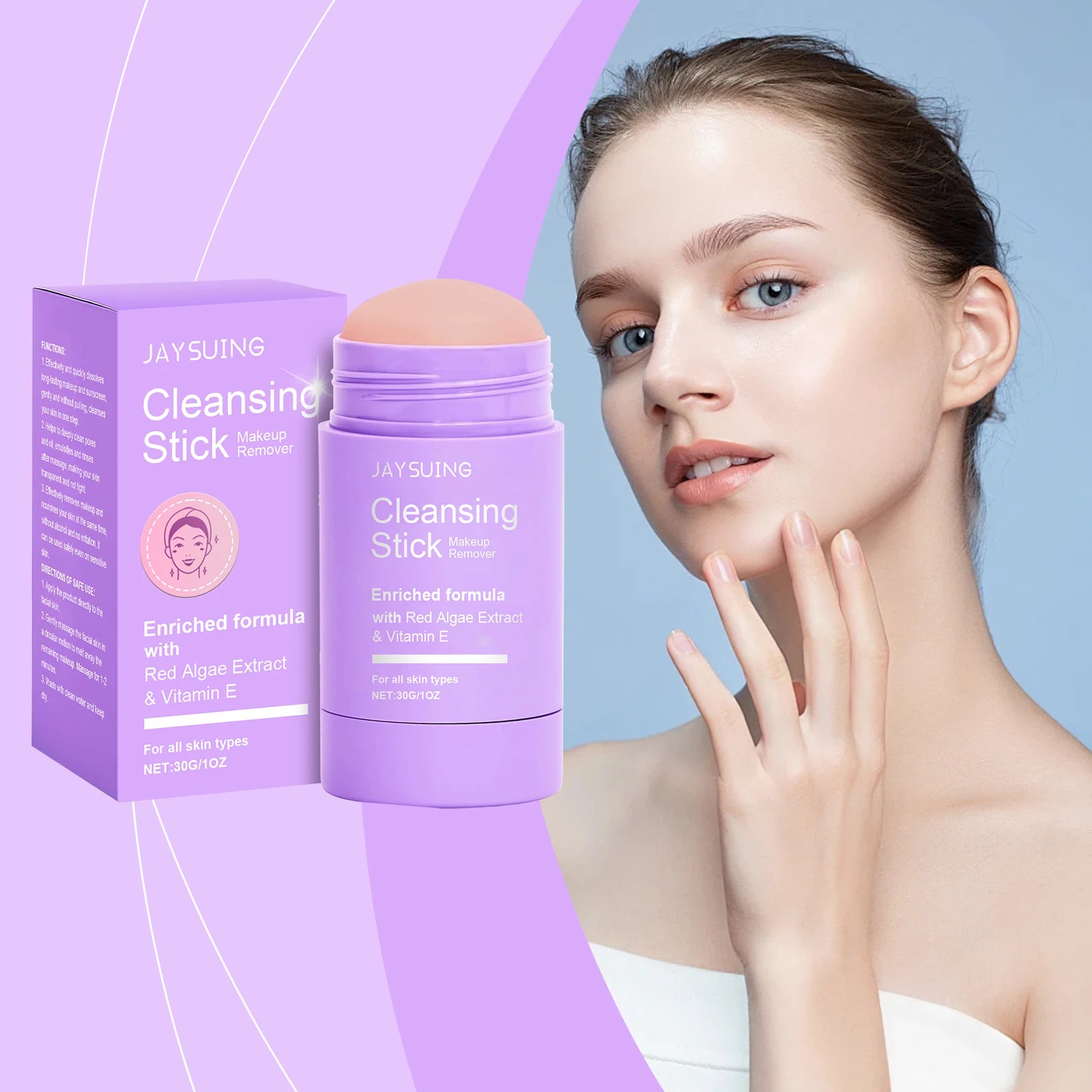 Vitamin E Makeup Remover Stick – Deep Pore Cleansing Cream 30g Makeup Remover Stick Zpaxo