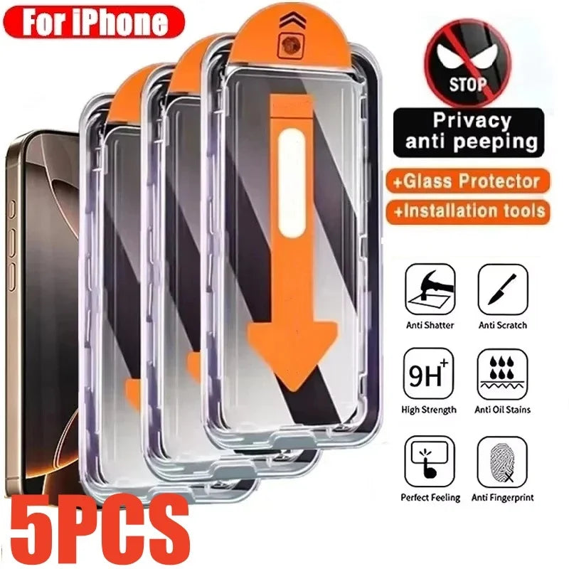 Anti-peeping Tempered Glass Iphone 17 16 15 13 12 11 Max 17Air XR XS