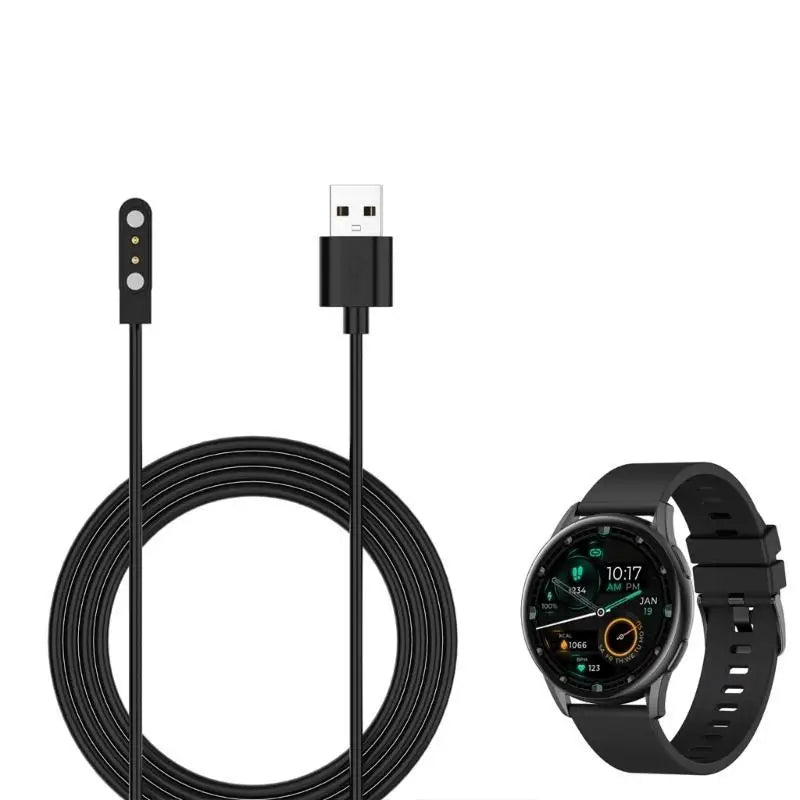 652F 2 Pin Smartwatch Dock USB Charging Cable for Kieslect Watch K10 K11 Zpaxo
