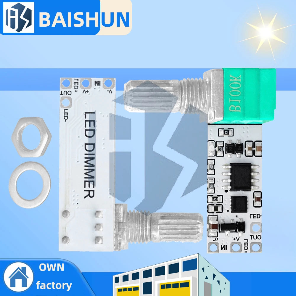1PC LED Constant Voltage Dimmer Module Light Strip With Switch Board Brightness Adjustment Advertising Word Light Box Zpaxo Default Title