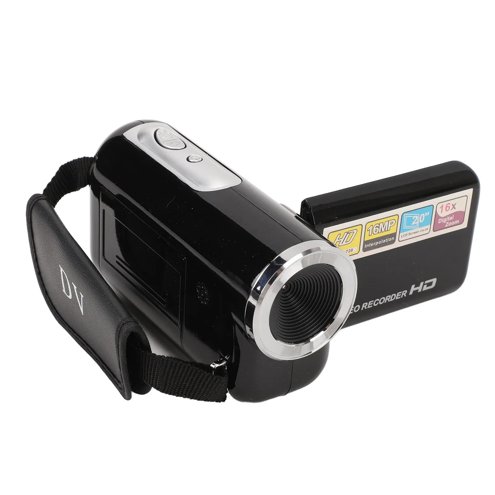 Camcorder 16MP 1080P 16X Digital Zoom Rotatable Screen Anti Shake USB