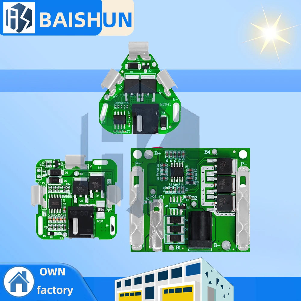 3S 4S 5S Li-ion Battery BMS Protection Board Charge Discharge Module Zpaxo