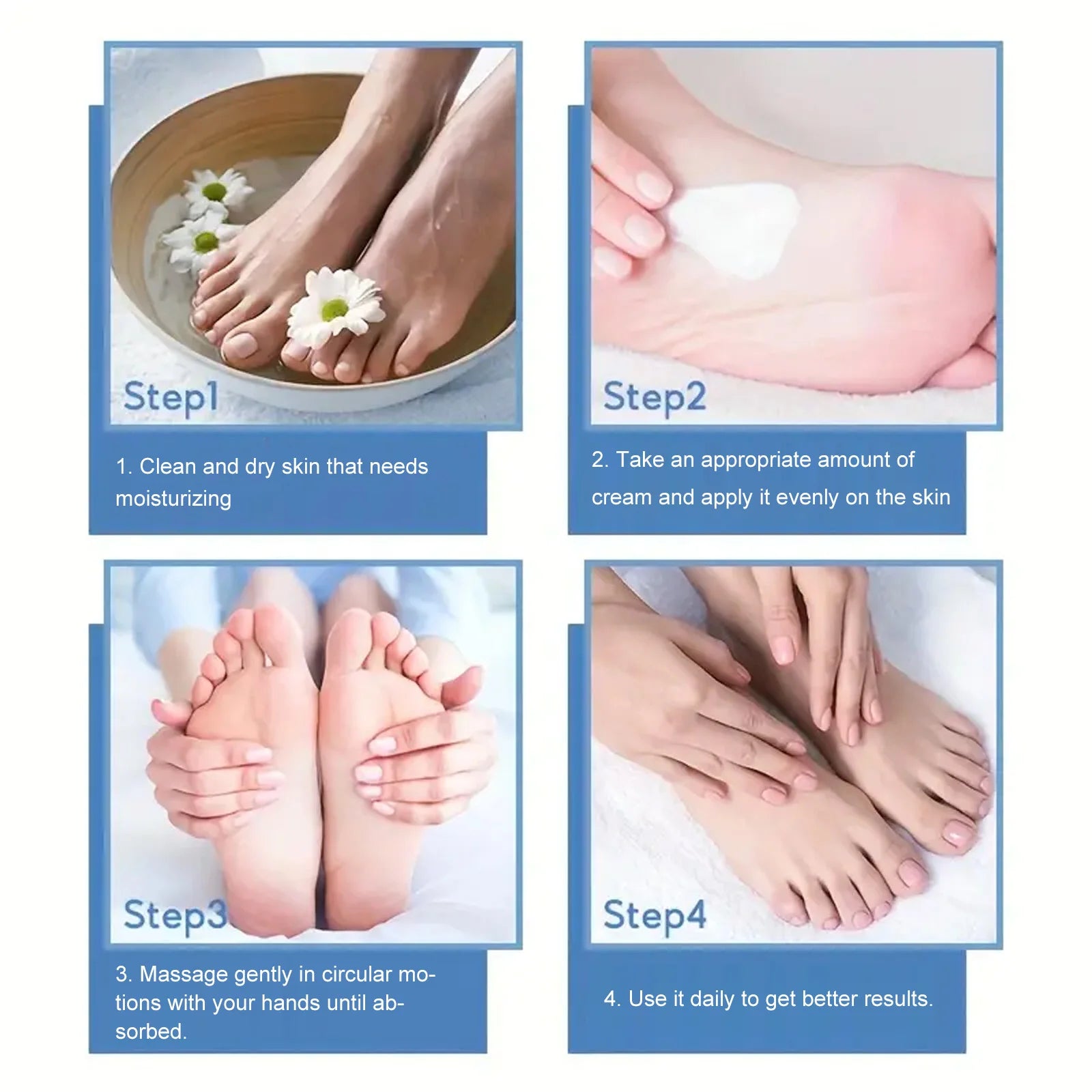 Intensive Foot Hand Cream Dry Cracked Skin Deep Moisture Repair Zpaxo