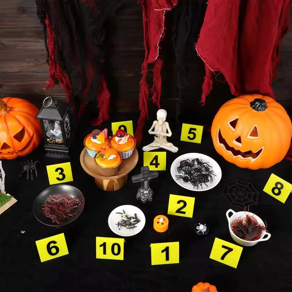 Double Sided Acrylic Crime Scene Markers 1-10 Table Numbers