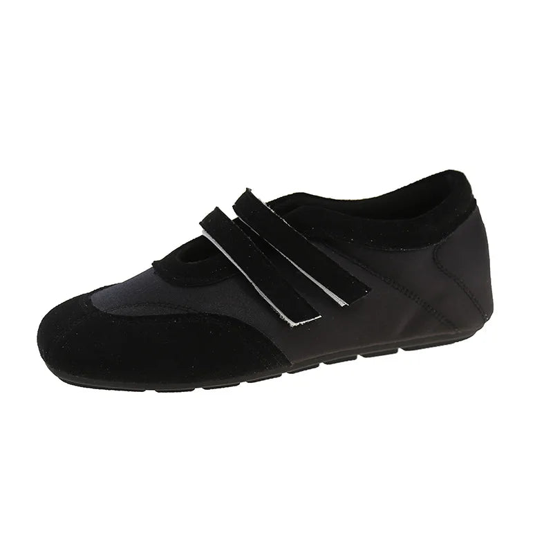 Flat Shoes for Women 2025 Spring Autumn New Retro Round Toe Ballet Shoes for Women Mary Jane Shoes for Women Zapatos De Mujer Zpaxo Black 35