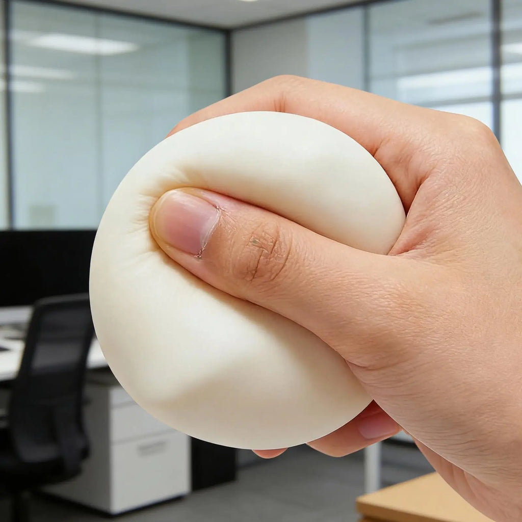 Squeeze Toys White Mochi Slow Rising Soft Creamy Stress Relief Ball