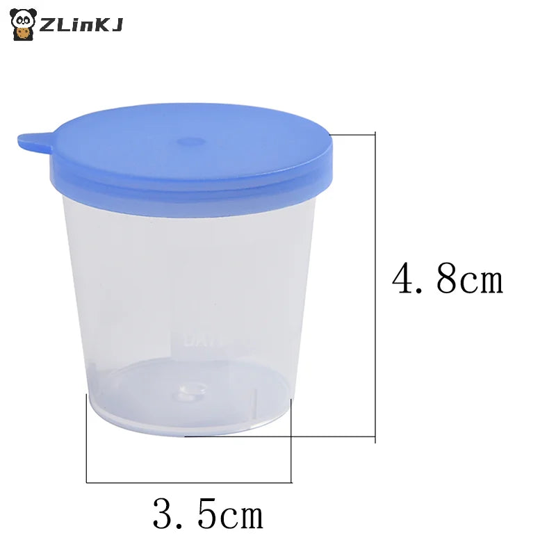 Lab Stool Sample Collection Cup Hard Plastic Urine Test Box Zpaxo
