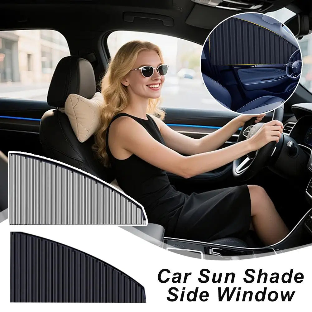 Car Side Window SunShades Privacy Magnetic Curtains Black Uv Protection Keeps Cooler Screen for Baby Sleeping Pure Cloth Auto Zpaxo