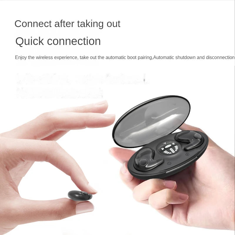 Invisible Sleep Wireless Earphone TWS Bluetooth 5 3 Headphones Hidden