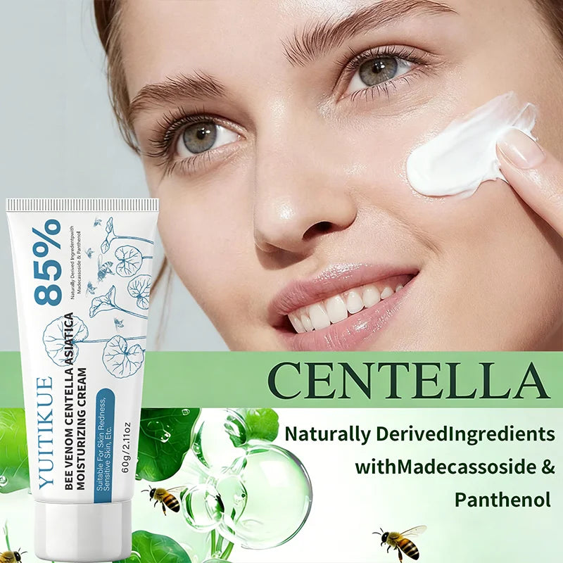 YUITIKUE Bee Venom Centella Asiatica Cream | Moisturizer 60g Face Moisturizer Cream Zpaxo