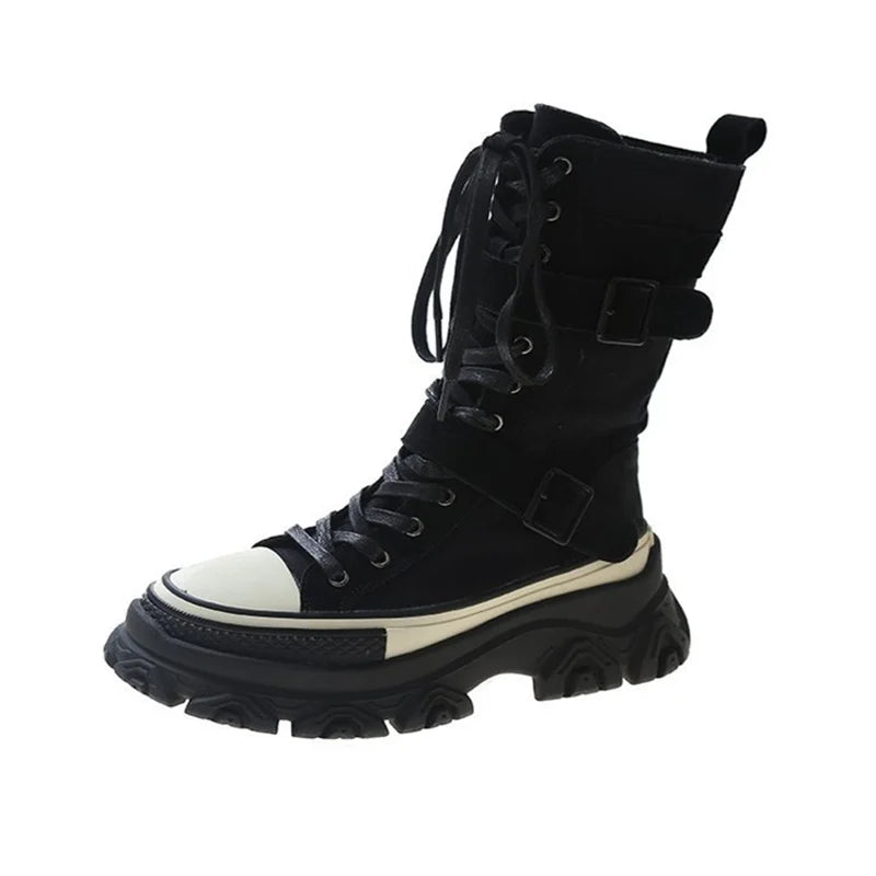 Autumn Thick Bottom Women Short Boots Non-slip Wind Motorcycle 2023 Zpaxo