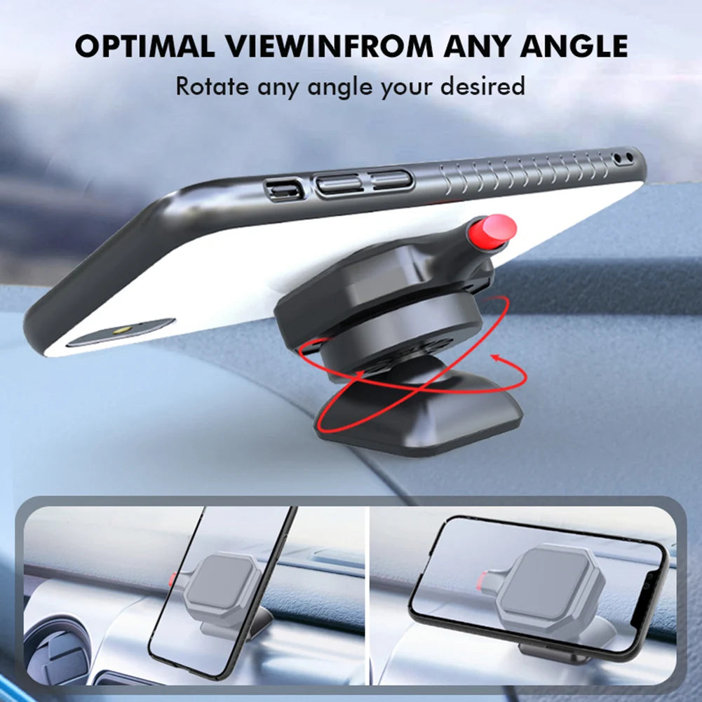 Car Phone Holder Quick Install Adhesive Dashboard Mount Clip GPS