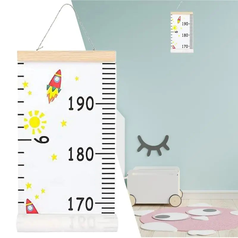 Height Chart For Kids Removable Kids Height Wall Chart Reusable Growth Tracker With Lanyard Decorative For Parenting Tool Home Zpaxo