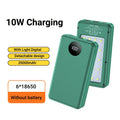 22 5W Fast Charging 10W Wireless DIY 18650 Battery Storage Box LED