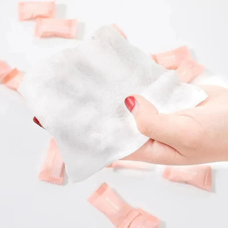 Compressed Cotton Face Towels – Disposable Travel Coin Tissues