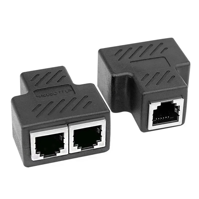 RJ45 Ethernet Splitter Adapter – 1 to 2 Network Connector