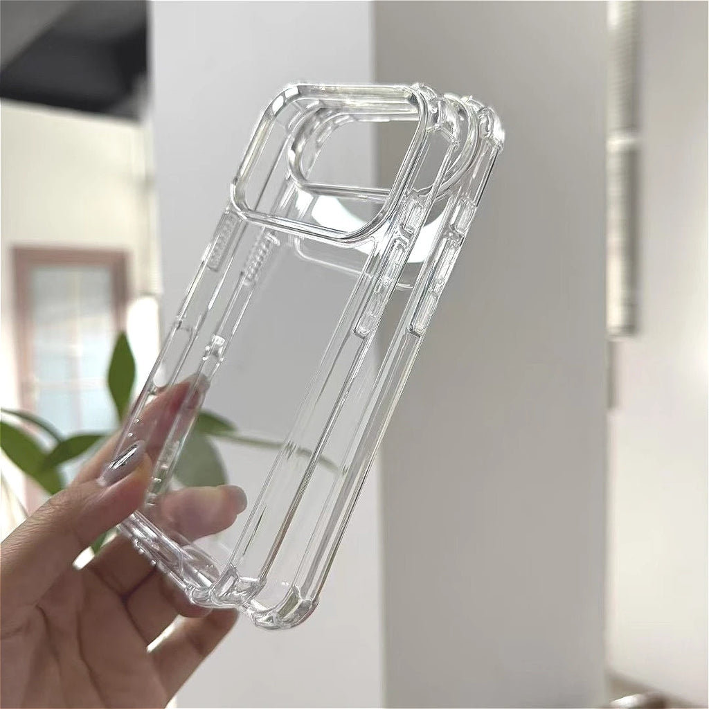 Suitable Apple 17 Max Four Corner Anti Drop Transparent Protective