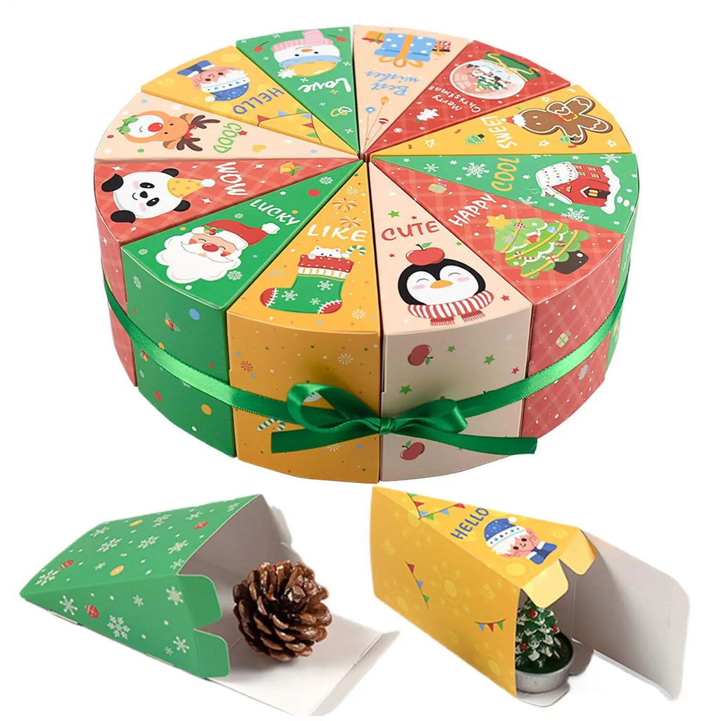 Christmas Advent Calendar Empty Box Fillable Countdown Container Kids