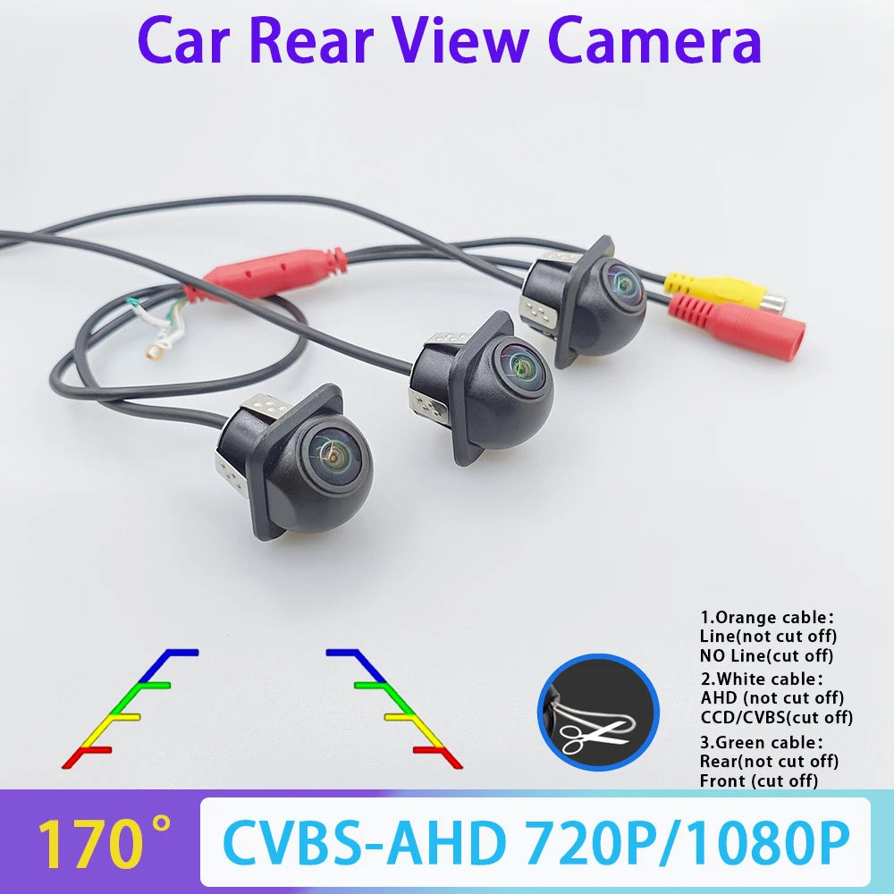 AHD CVBS Car Rear View Camera Night Vision Waterproof Drill Hole