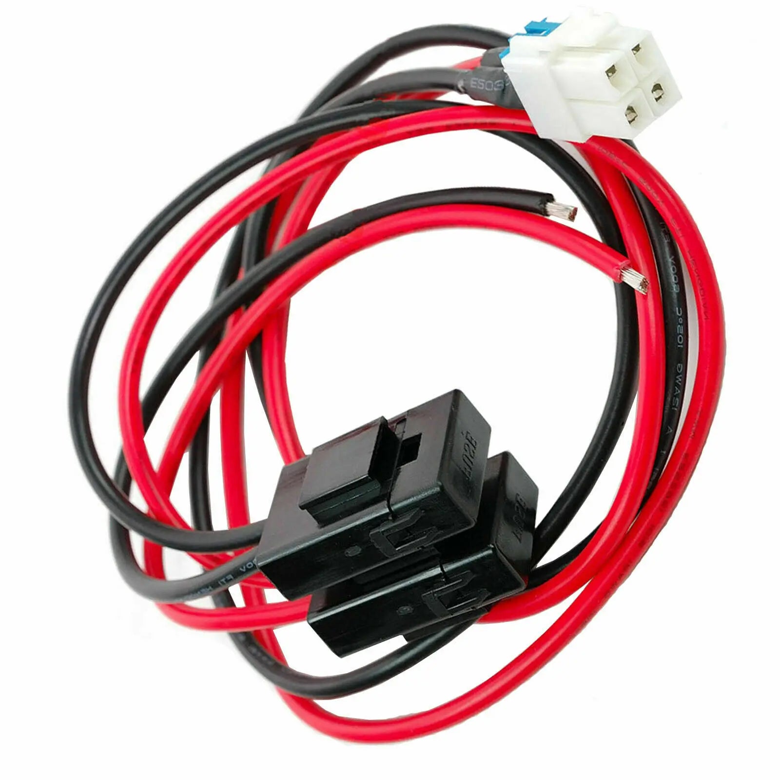 3 28ft 1m 12 14V 4 Pin 12AWG 30A Blade Fuse DC Power Cable Cord Yaesu