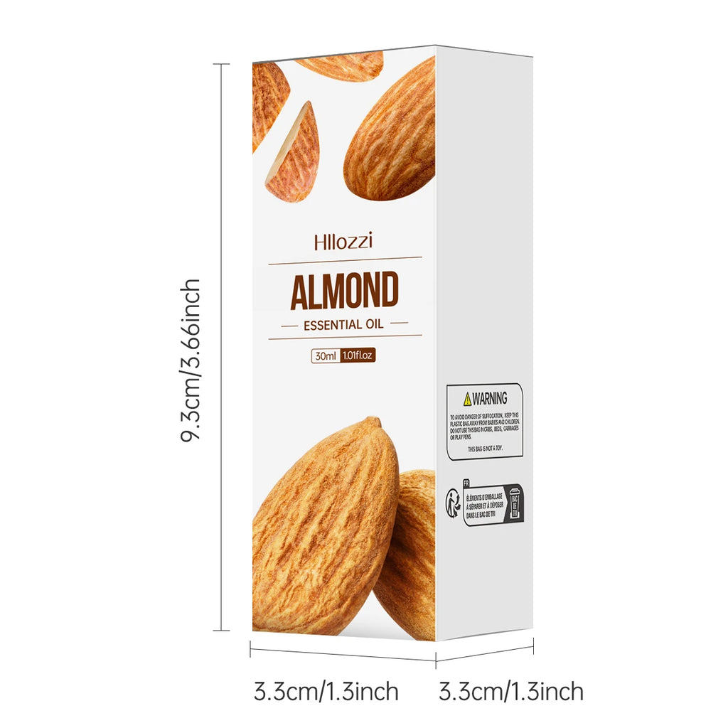 30ml Almond Essential Oil, Carrier Oil, Care Oil, Hydrating, Aromatherapy, Soap, Humidifier Zpaxo